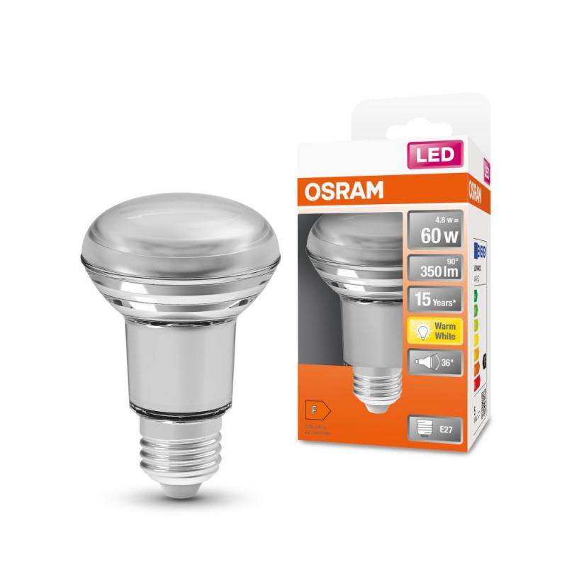 OSRAM E27 LED Strahler STAR R63 36° 4.3W wie 60W 2700K warmweißes Akzentbeleuchtung